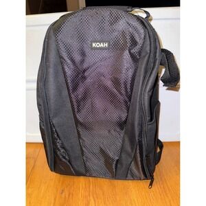 KOAH Sling Camera Bag Black Padded Adjustable Shoulder Strap Fits DSLR